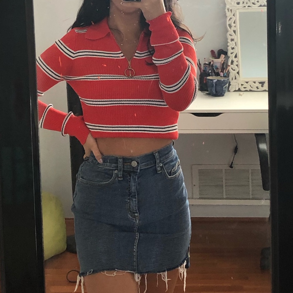 Striped long sleeve🤍